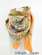 Hermes scarf, Vintage Hermes silk Scarves “Axis Mundi”, Silk wraps, Made in France, Wraps women, Vintage Scarf, Gift for mom