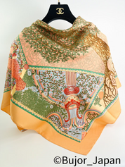 Hermes scarf, Vintage Hermes silk Scarves “Axis Mundi”, Silk wraps, Made in France, Wraps women, Vintage Scarf, Gift for mom