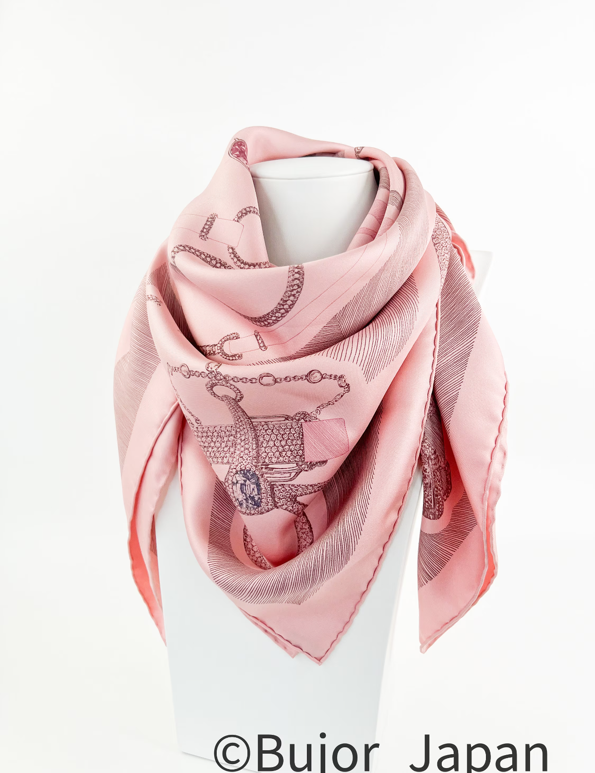 Herme scarf, Hermes Scarf "Etude pour une Parure de Gala" Vintage silk scarf, 90 cm Silk pink Carre jewelery 35" Gift for her, Head Scarf