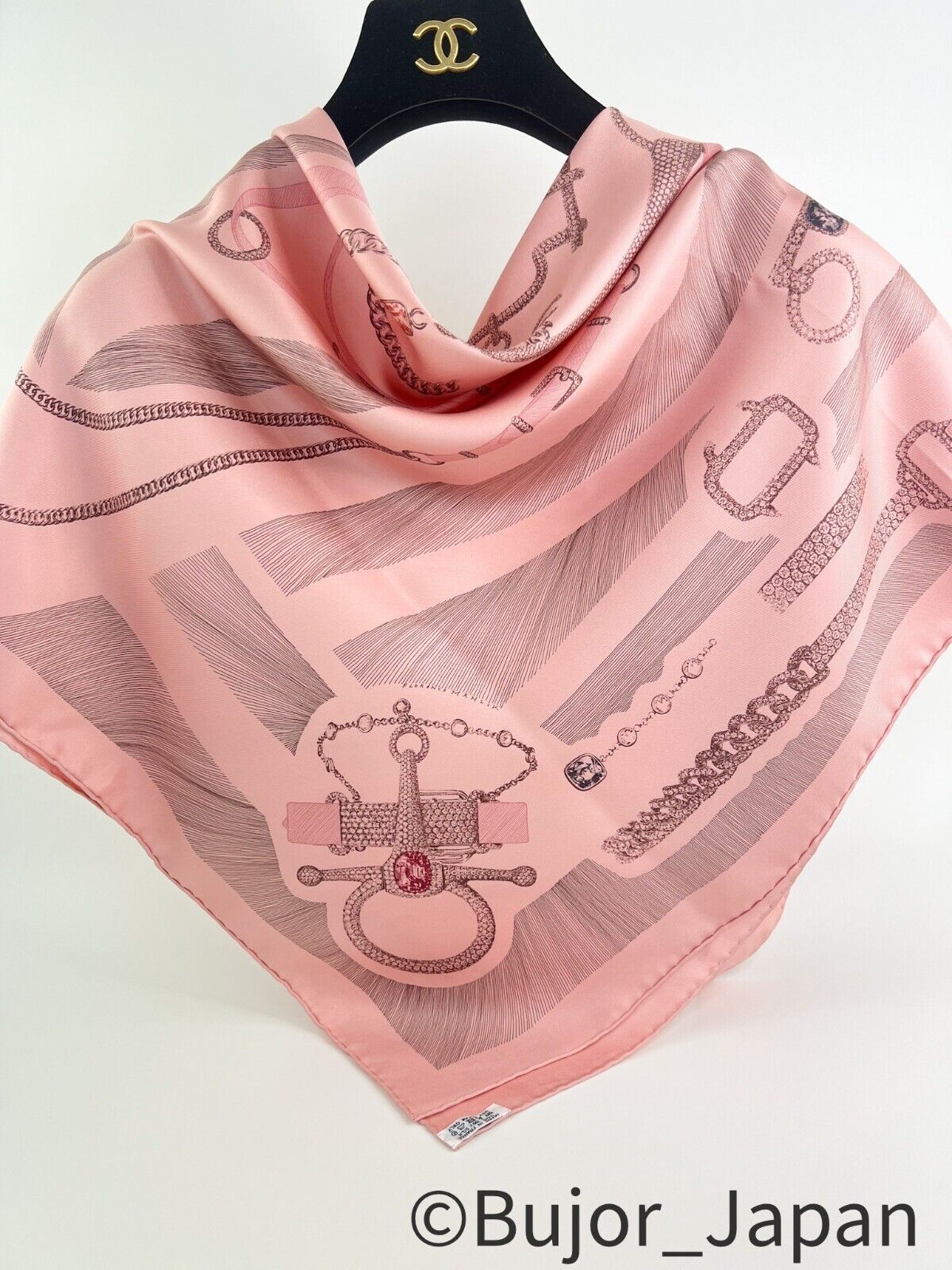 Herme scarf, Hermes Scarf "Etude pour une Parure de Gala" Vintage silk scarf, 90 cm Silk pink Carre jewelery 35" Gift for her, Head Scarf