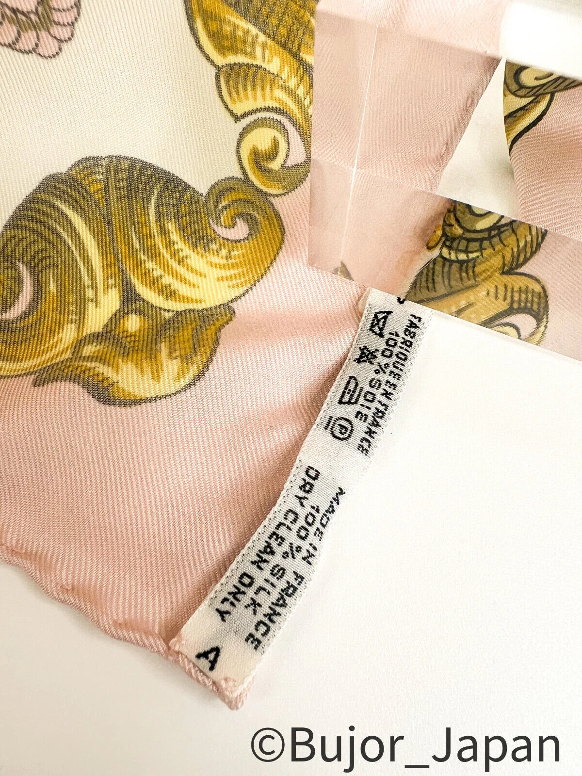 HERMES Scarf Carre90 Pink "lvdovicvs mangnvs" Silk 100% Mint made in France, Hemers silk scarf vintage, Scarf 90cm, Bag Accessories Gift