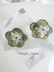 KENZO Earrings, Dainty Flower earrings Silver, Dainty Earrings for Women, Silver bridesmaid earring, Gift for mom, Earrings for women Cute
