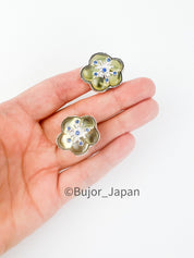 KENZO Earrings, Dainty Flower earrings Silver, Dainty Earrings for Women, Silver bridesmaid earring, Gift for mom, Earrings for women Cute