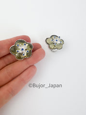 KENZO Earrings, Dainty Flower earrings Silver, Dainty Earrings for Women, Silver bridesmaid earring, Gift for mom, Earrings for women Cute