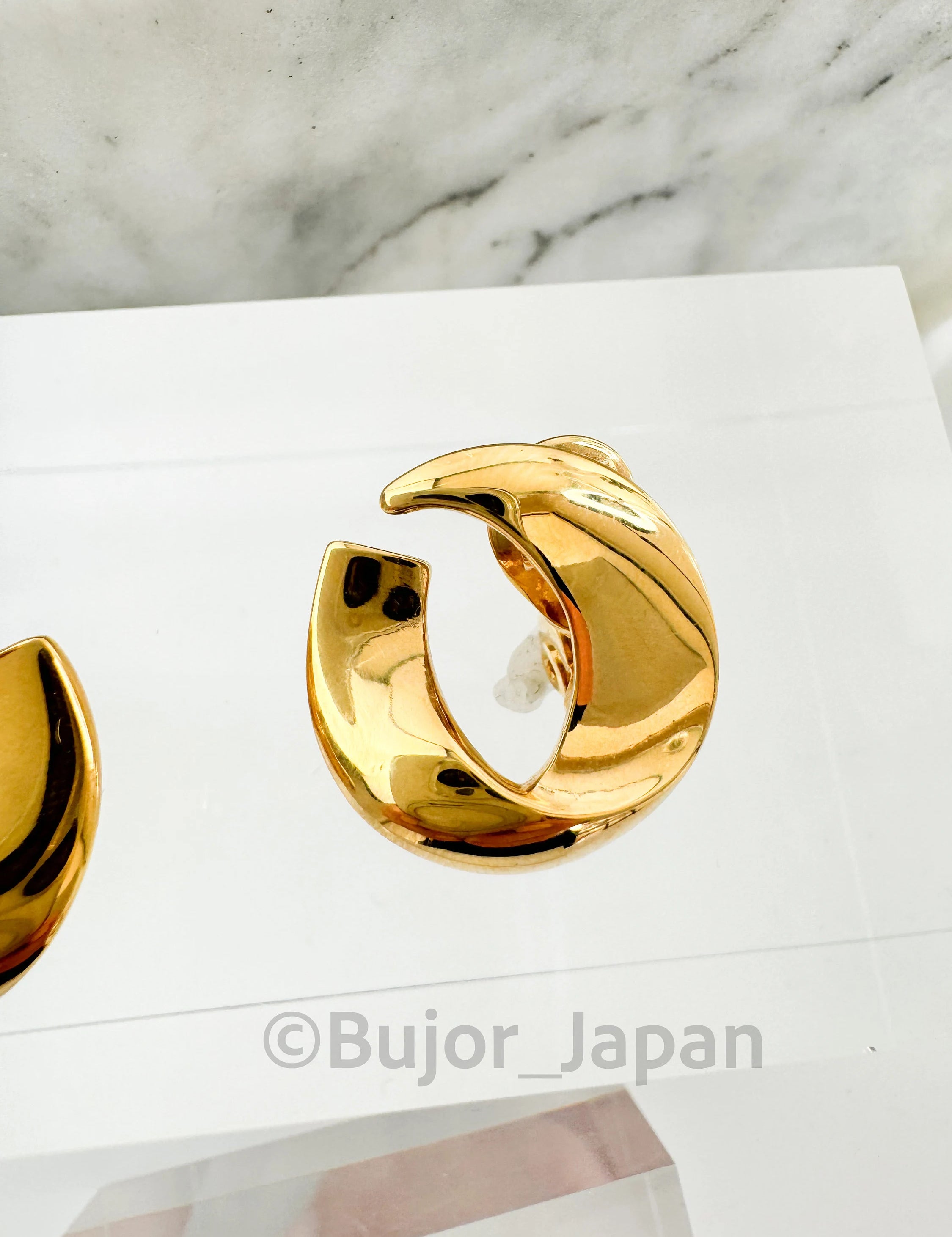 Vintage Monet Earrings, Vintage Earrings Gold, Minimalist Earrings, Vintage Jewelry, Bridal Earrings, Twist earrings, Jewelry for Women