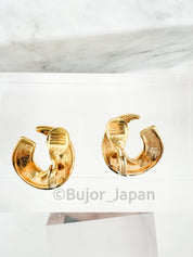 Vintage Monet Earrings, Vintage Earrings Gold, Minimalist Earrings, Vintage Jewelry, Bridal Earrings, Twist earrings, Jewelry for Women