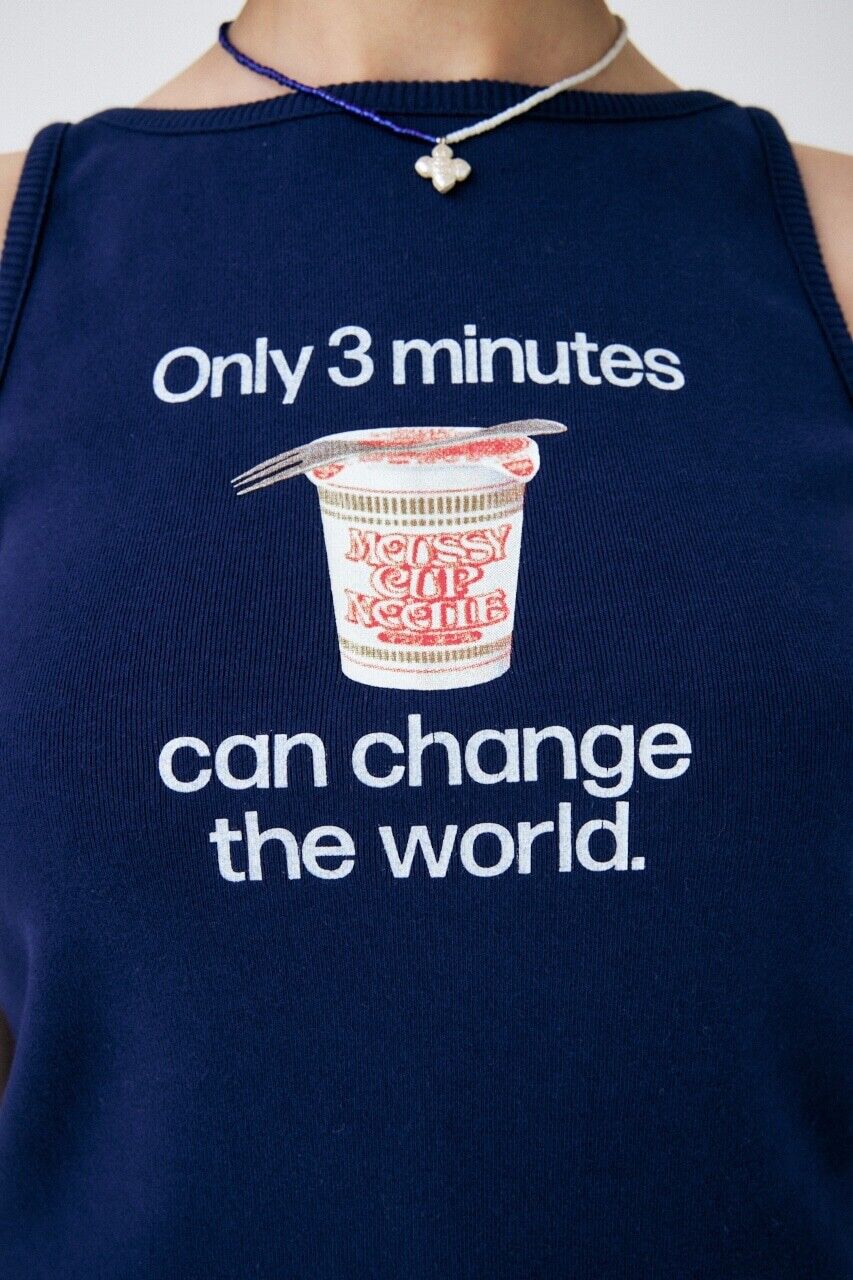 Moussy Cup Noodle 3 minutes Vintage cotton tank top, Japanese Fashion, woman clothes, tank top women, Cotton tops