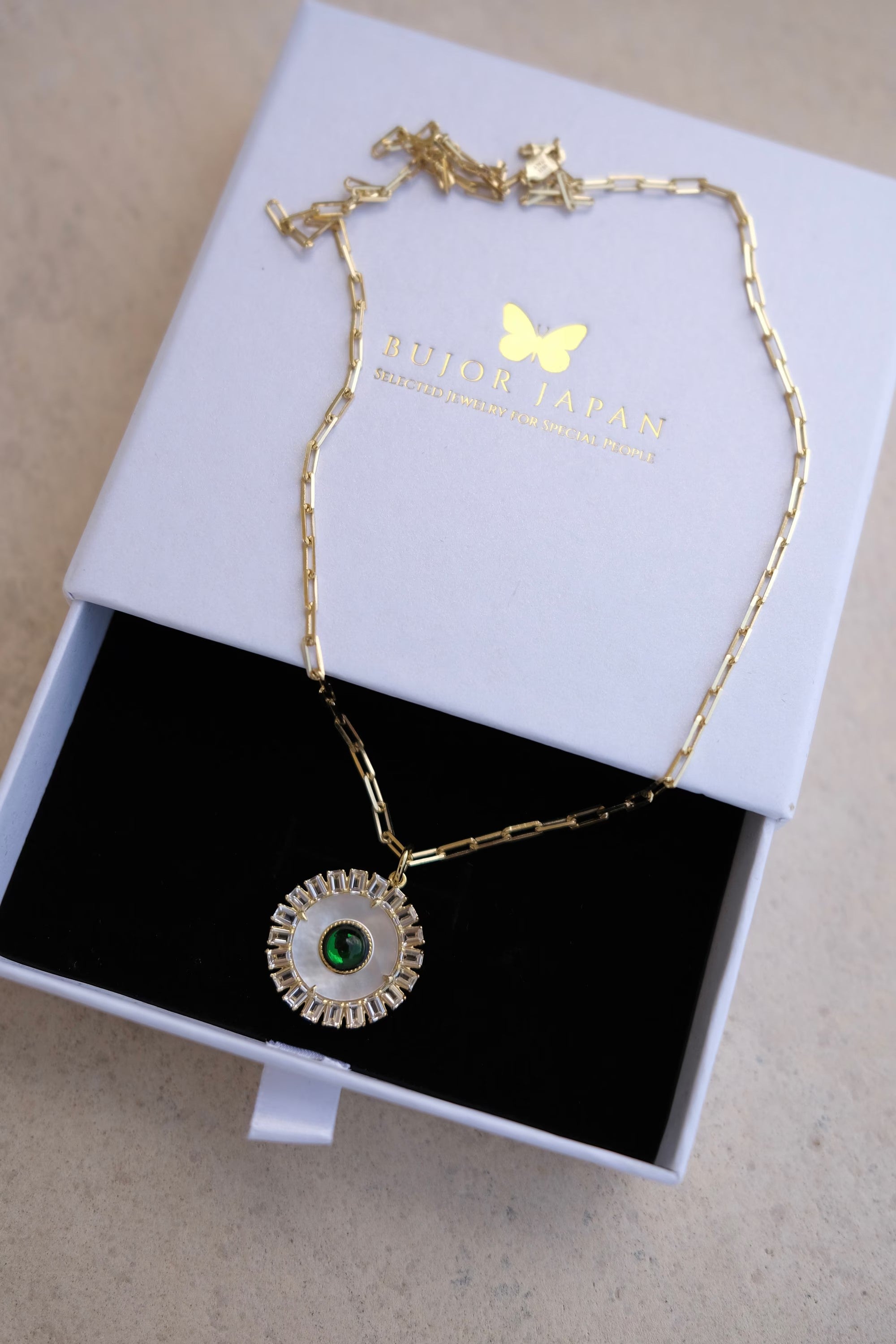 Dainty Necklace,  Mother of pearl Necklace, solar eclipse necklace, Green onyx necklace, Green necklace, gift for her , sun necklace love