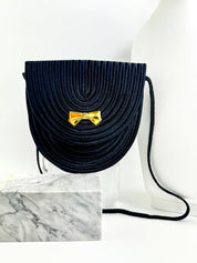 Vintage Nina Ricci Silk  shoulder bag , Nina Ricci Ribbon black bag, Vintage bag, Bags for dress, Crossbody Bag, shoulder bags small