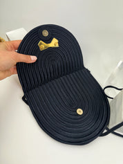 Vintage Nina Ricci Silk  shoulder bag , Nina Ricci Ribbon black bag, Vintage bag, Bags for dress, Crossbody Bag, shoulder bags small