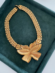 Vintage Nina Ricci Necklace Massive butterfly necklace, butterfly choker, Bridal Necklace, Gold Choker Necklace, Statement Necklace