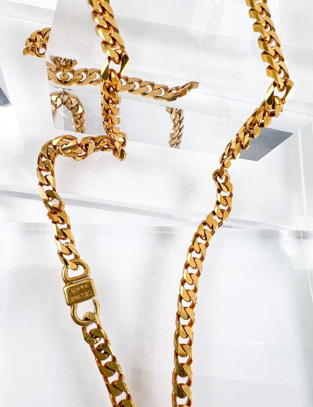 celine necklace gold 