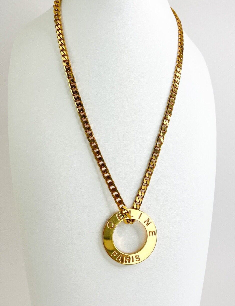 celine necklace gold 