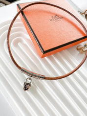 Hermès heart choker, vintage Hermès necklace, Anne de La Fantasy 2004, designer padlock necklace,  Hermès choker ,  rare Hermès jewelry