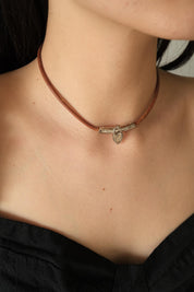 Hermes heart choker, vintage Hermès necklace, Anne de La Fantasy 2004, designer padlock necklace,  Hermès choker ,  rare Hermès jewelry