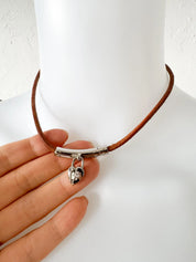 Hermès heart choker, vintage Hermès necklace, Anne de La Fantasy 2004, designer padlock necklace,  Hermès choker ,  rare Hermès jewelry