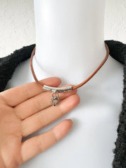 Hermès heart choker, vintage Hermès necklace, Anne de La Fantasy 2004, designer padlock necklace,  Hermès choker ,  rare Hermès jewelry