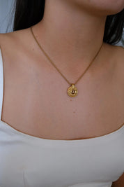 Vintage Dior gold tone CD logo necklace, classic luxury designer jewelry gift for women
