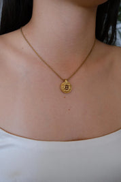 Vintage Dior gold tone CD logo necklace, refined luxury designer jewelry and perfect gift for her