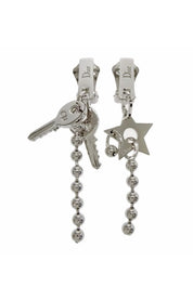 Vintage Christian Dior asymmetric drop earrings approximately 6 cm long