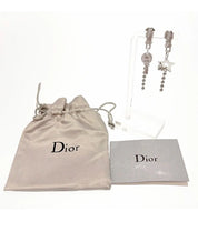 Vintage Christian Dior star and key earrings with Dior dust bag