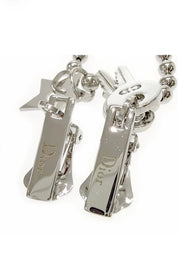 Vintage Christian Dior signed clip-on earrings logo detail