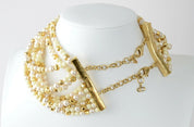 Christian Dior poison necklace Faux Pearl 11 Strand Choker John Galliano Vintage