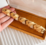 intage Givenchy chunky gold chain bracelet with runway core vibe