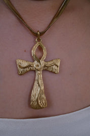 Signed Givenchy double snake chain necklace clasp detail
