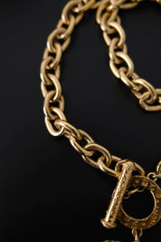 Vintage Givenchy statement toggle closure with signature detailing