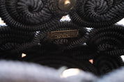 Rare vintage Nina Ricci sculptural rope handbag, handcrafted French designer bag with art piece appeal