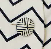 Vintage Yves Saint Laurent zigzag jacket condition detail
