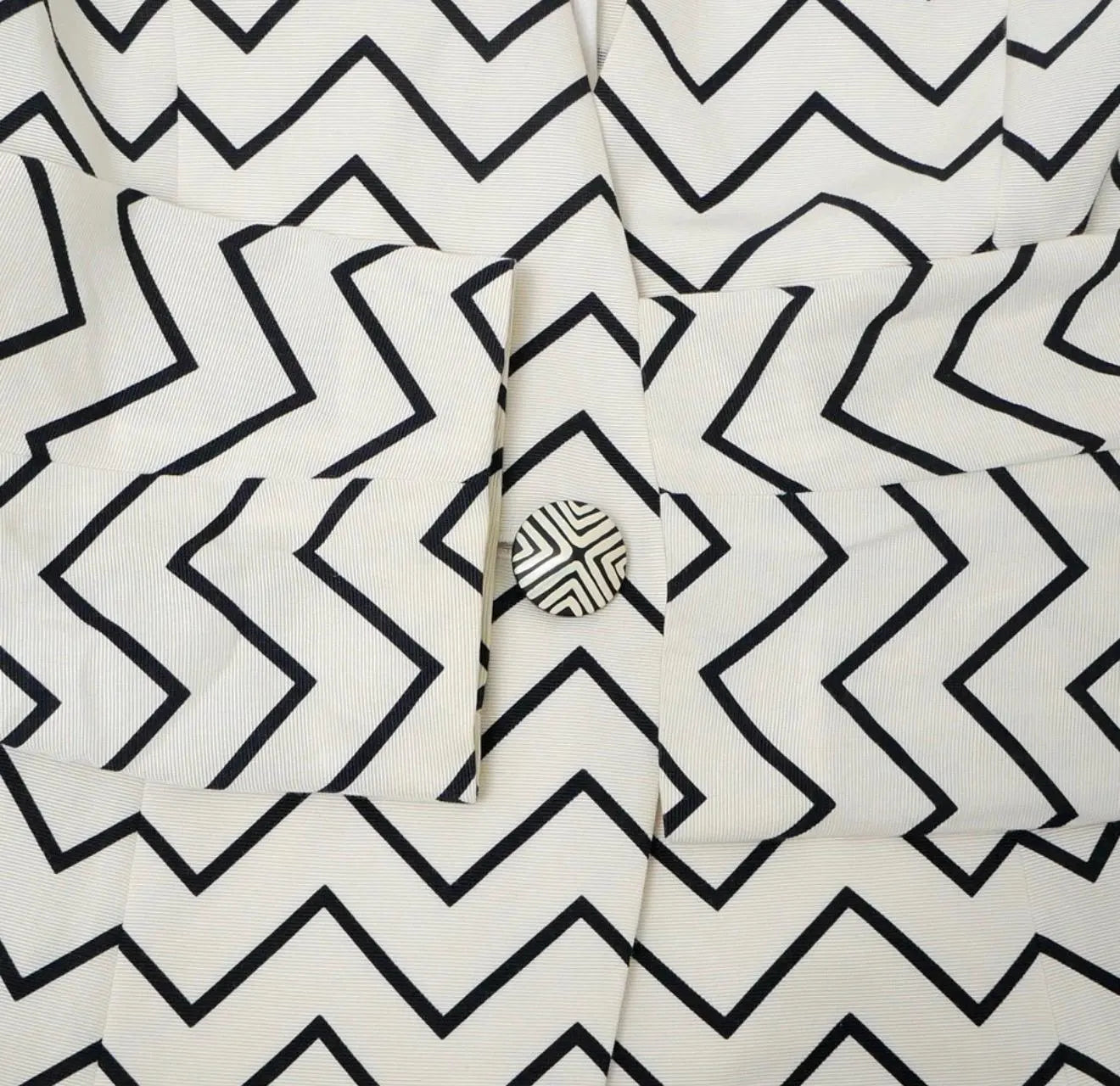 Vintage Yves Saint Laurent zigzag jacket condition detail