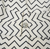 Vintage Yves Saint Laurent zigzag jacket condition detail