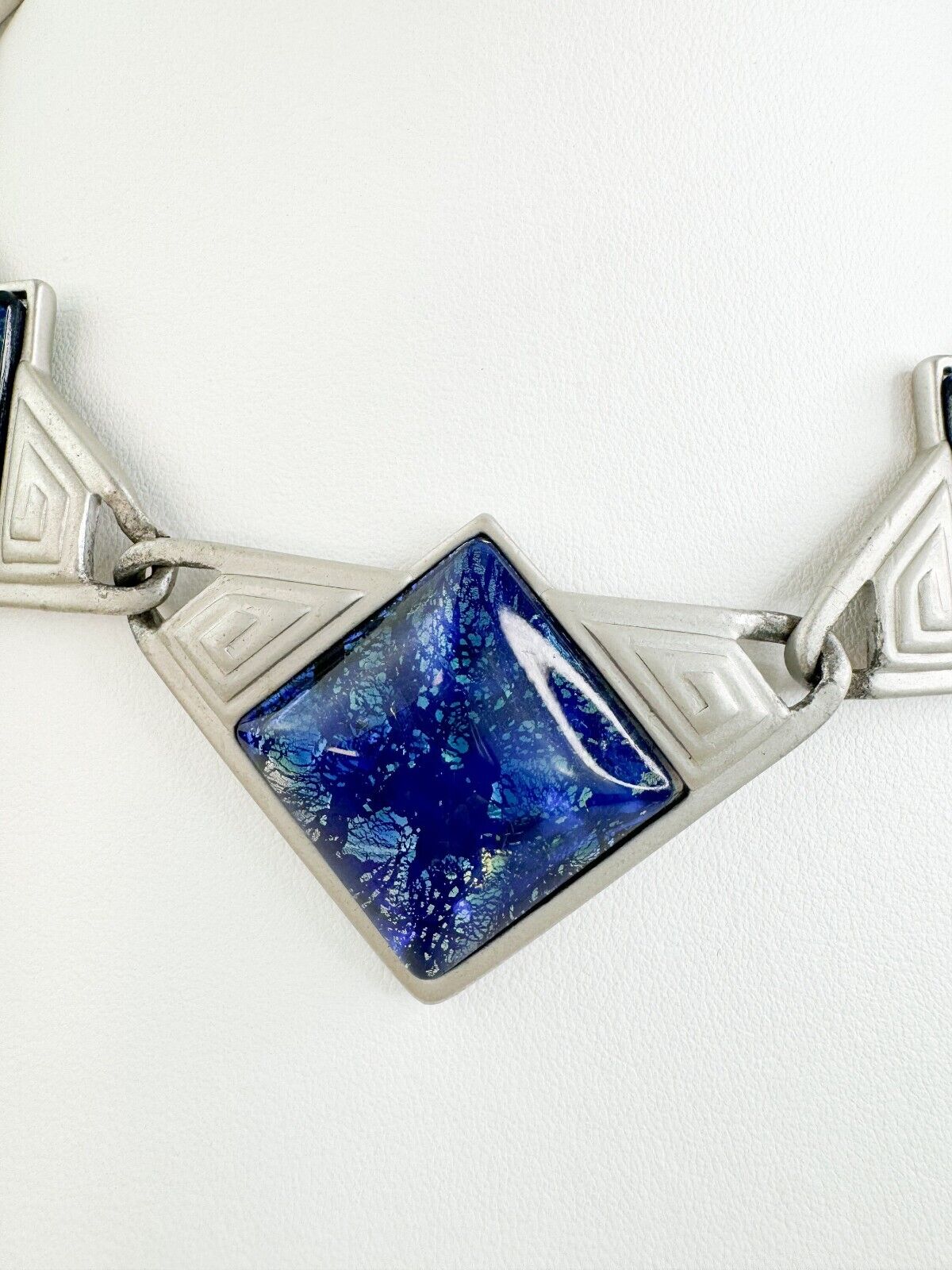Vintage YSL Necklace, Yves Saint Laurent Choker Silver, YSL Vintage Necklace, Massive Chunky Chain, Galaxy  Necklace Unisex, Necklace Large