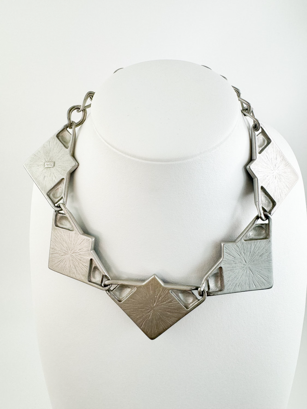 Vintage YSL Necklace, Yves Saint Laurent Choker Silver, YSL Vintage Necklace, Massive Chunky Chain, Galaxy  Necklace Unisex, Necklace Large