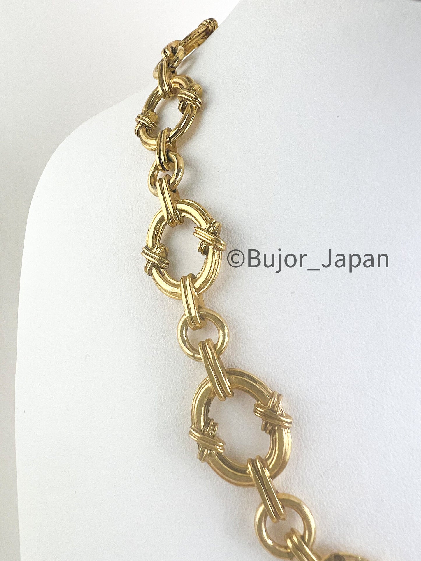 YSL Vintage, Yves Saint Laurent Necklace, Gold Chunky Chain Necklace, link chain necklace, Minimalist Necklace, necklace unisex