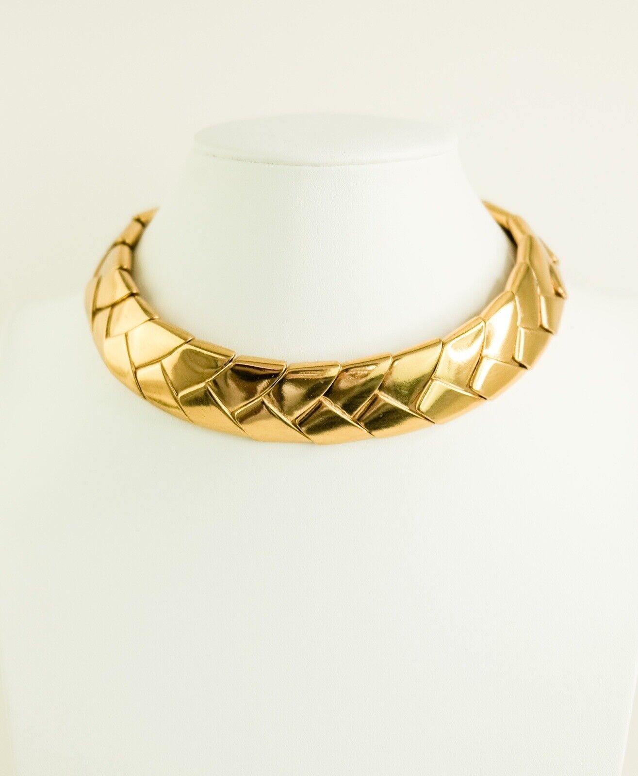 Vintage YSL Yves Saint Laurent Necklace, Choker Gold Vintage, Toggle Charm Choker Gold Filled Necklace Made in France Gift for mom, unisex