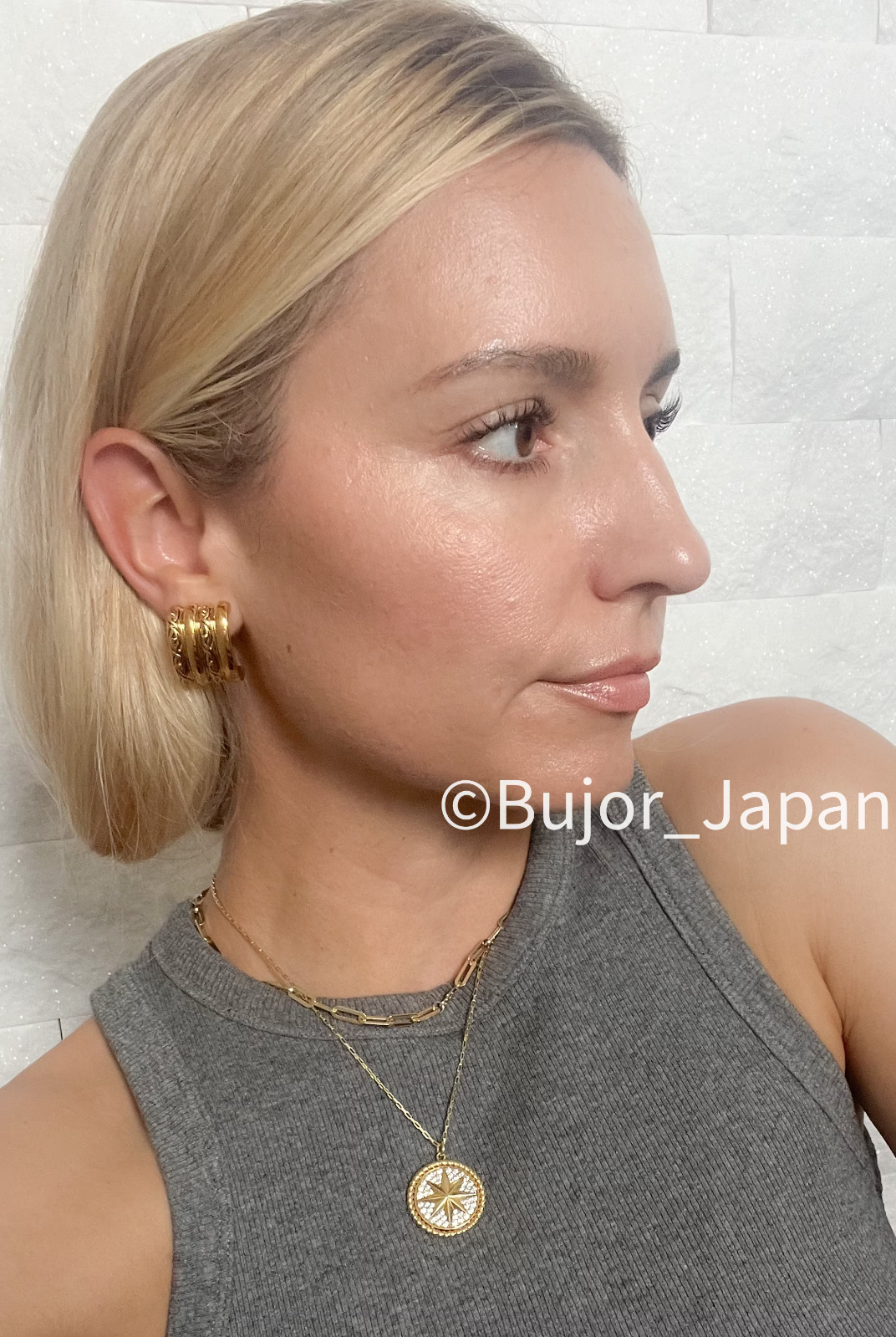 Vintage YSL Yves Saint Laurent Earrings, Gold Tone rectangle  Earrings,YSL hoop Earrings , Clip-on Earrings, Earrings large gold