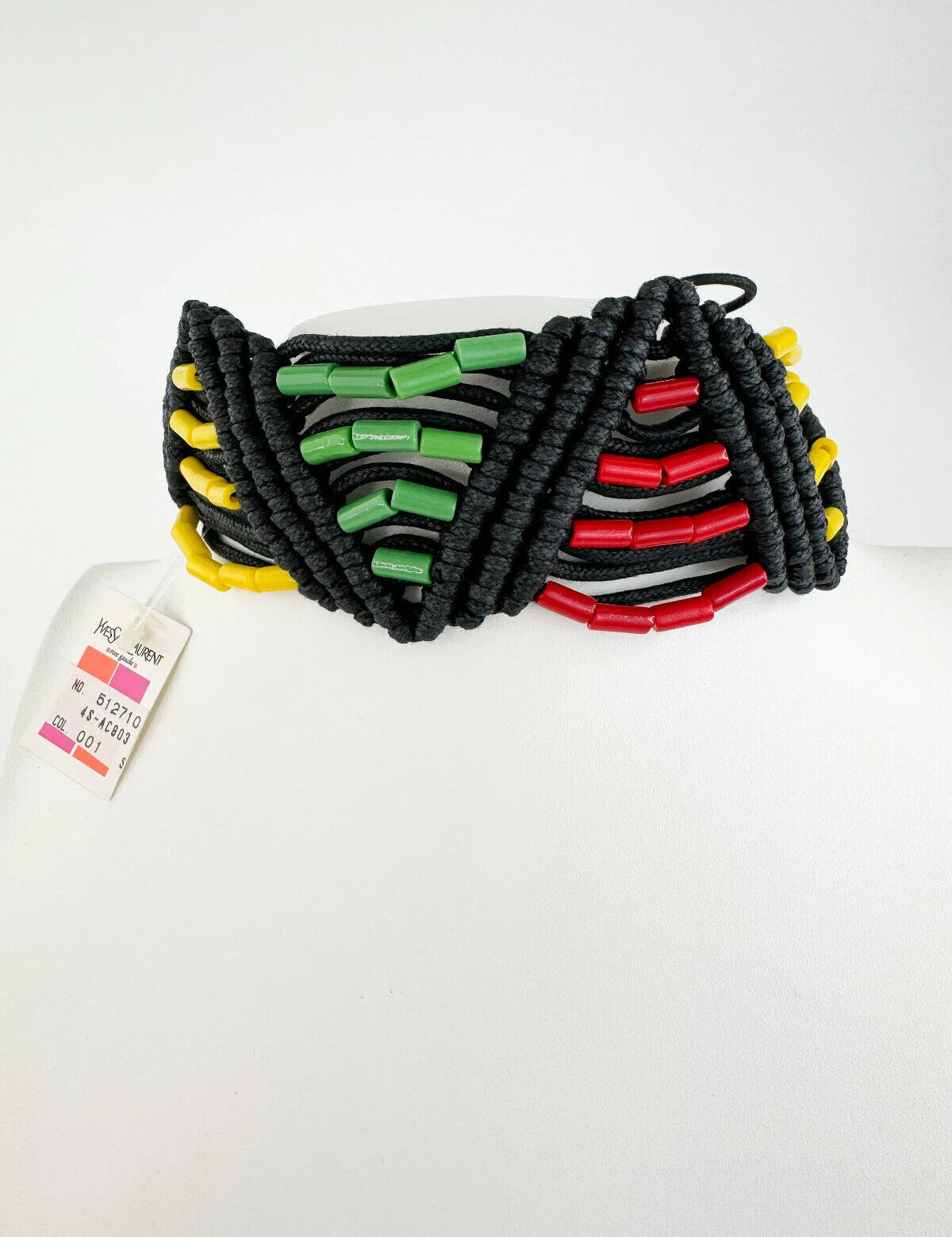 Vintage Yves Saint Laurent choker 1967  African collections Choker, YSL Vintage Necklace, YSL beads necklace, YSL made in France