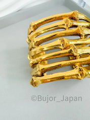 Vintage Yves Saint Laurent Bracelet Gold, YSL bangle bracelet Large, Bridal bracelet, Unisex Bracelet, Made in France, Vintage bracelet