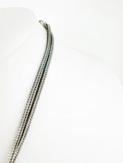 Vintage Yves Saint Laurent Choker 1980’s YSL Silver, YSL Vintage Necklace shell necklace, Gift for her, YSL Chain Necklace Unisex