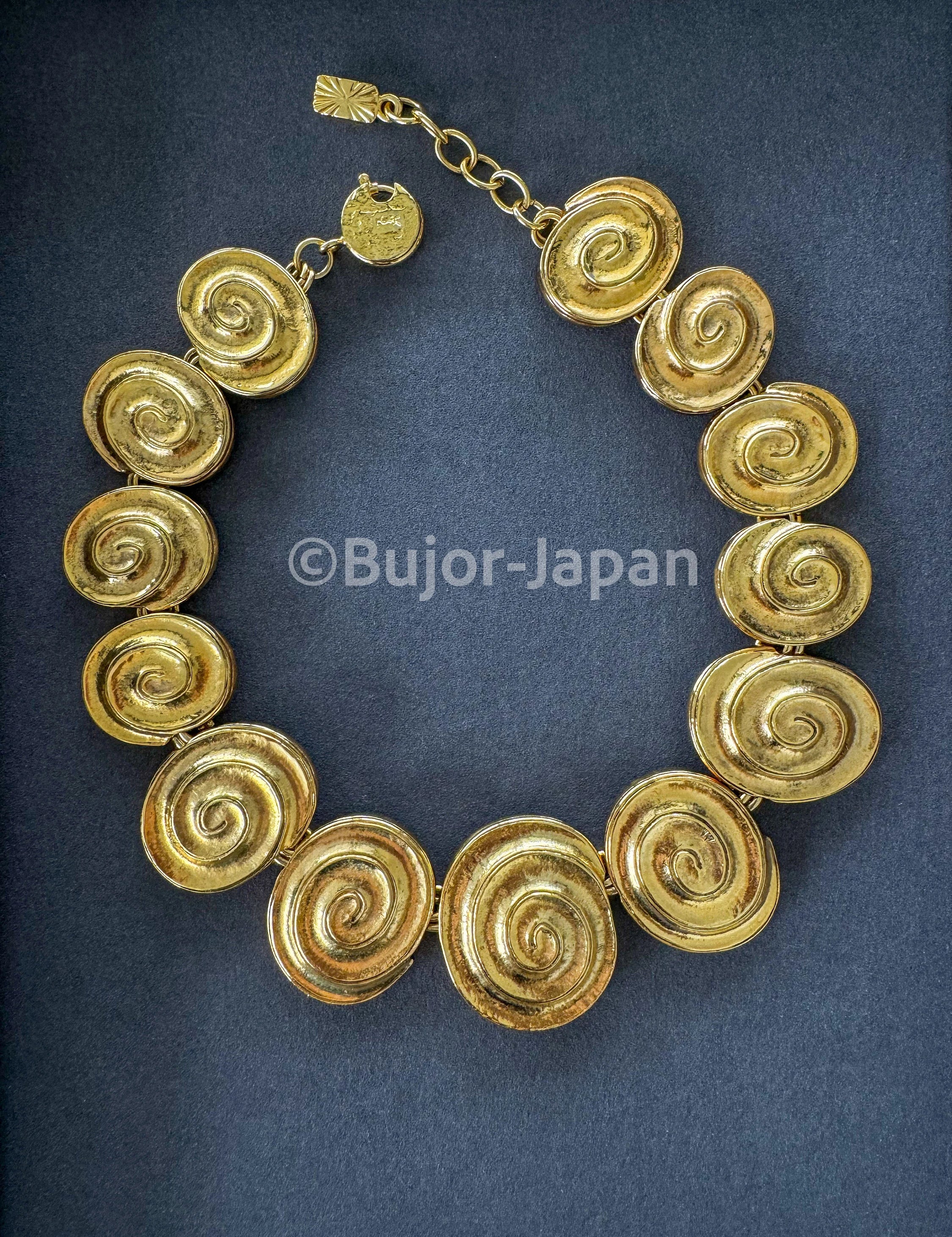Vintage Yves Saint Laurent  Necklace Shell Ysl choker Yves Saint Laurent,  Gold Tone Necklace, Necklace Charms, Made in France, Gift for her