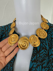 Vintage Yves Saint Laurent  Necklace Shell Ysl choker Yves Saint Laurent,  Gold Tone Necklace, Necklace Charms, Made in France, Gift for her