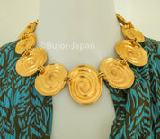 Vintage Yves Saint Laurent  Necklace Shell Ysl choker Yves Saint Laurent,  Gold Tone Necklace, Necklace Charms, Made in France, Gift for her