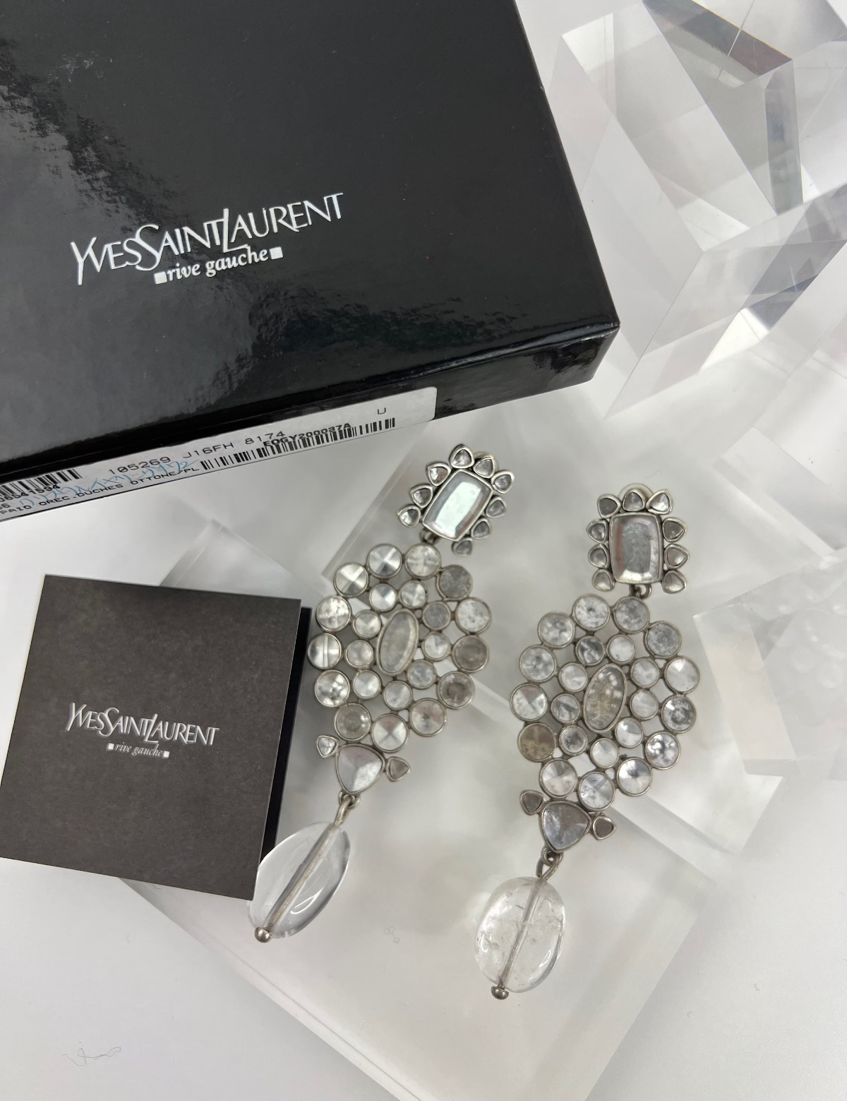 Vintage YSL Yves Saint Laurent Earrings, Tom Ford 2002 Earrings, Vintage Earrings Silver, Wedding Jewelry, Earrings dangle, Earrings largeVintage YSL Yves Saint Laurent Earrings, Tom Ford 2002 Earrings, Vintage Earrings Silver, Wedding Jewelry, Earrings dangle, Earrings large