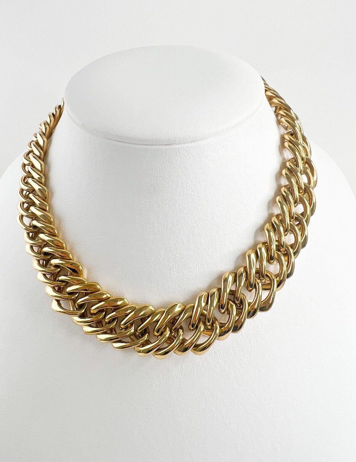 Vintage YSL Yves Saint Laurent Necklace, Choker Necklace gold, Vintage Necklace, Massive Chunky Chain, Gift for her, Chain Necklace
