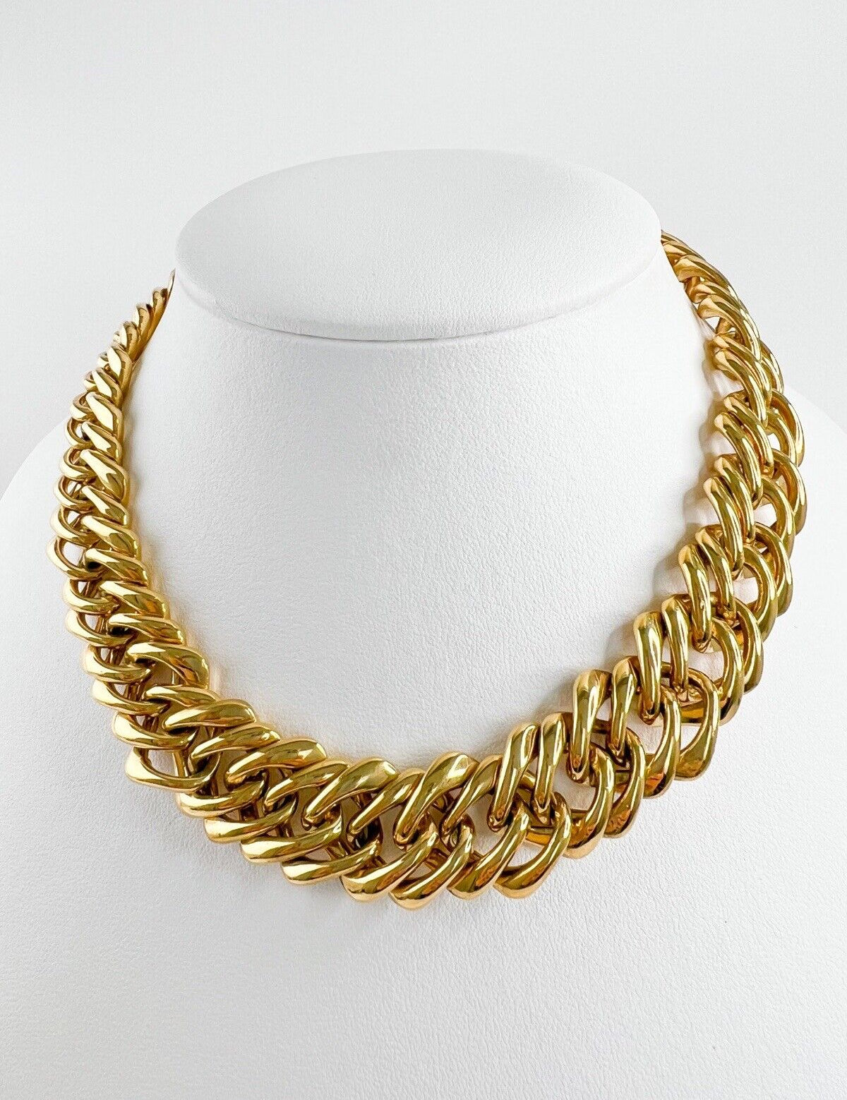 Vintage YSL Yves Saint Laurent Necklace, Choker Necklace gold, Vintage Necklace, Massive Chunky Chain, Gift for her, Chain Necklace