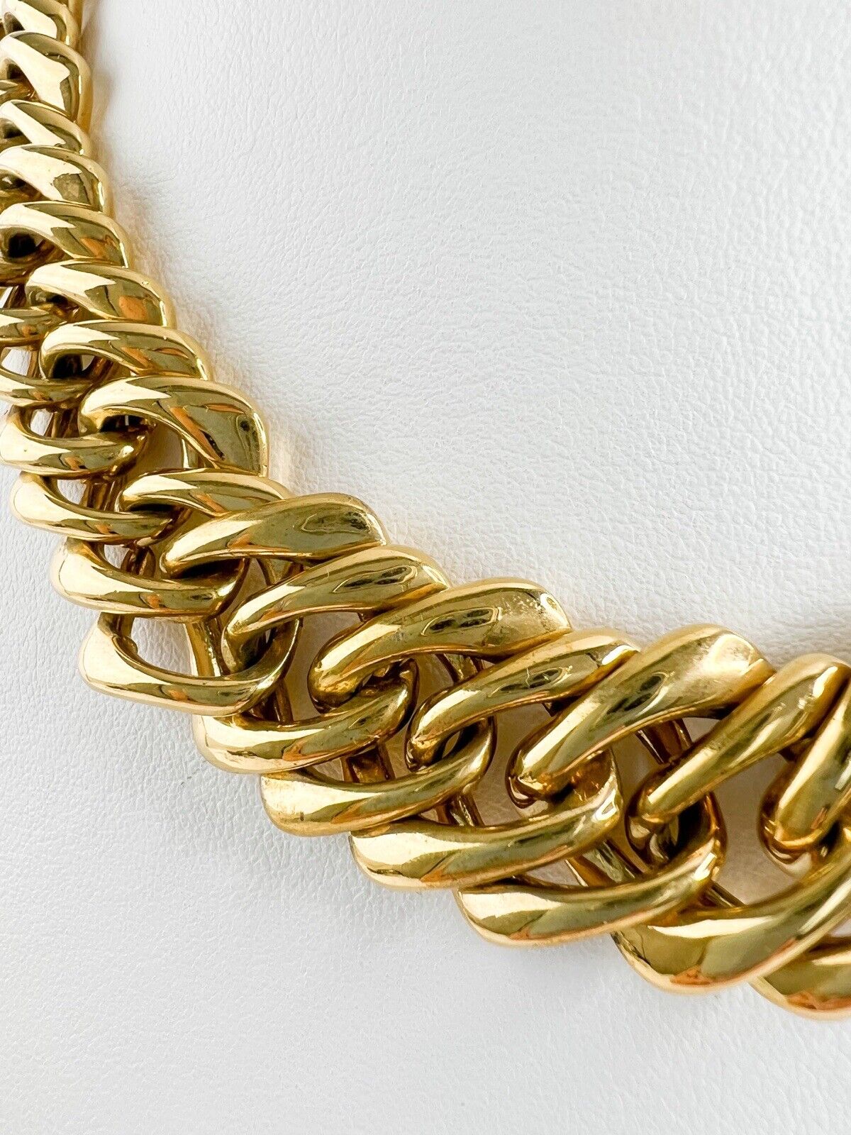Vintage YSL Yves Saint Laurent Necklace, Choker Necklace gold, Vintage Necklace, Massive Chunky Chain, Gift for her, Chain Necklace