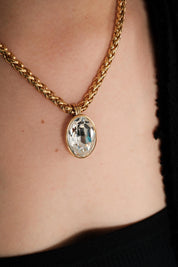 Vintage YSL Necklace, Yves Saint Laurent Necklace Vintage , Gift for her, Necklace Gold, Playful Necklace, Gift For Her, pendant necklace